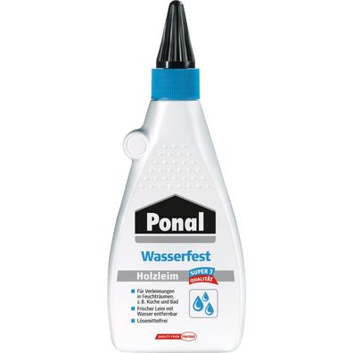 Ponal 9H PN10S Ponal Holzleim Wasserfest, Flasche mit 550g, 9H PN10S