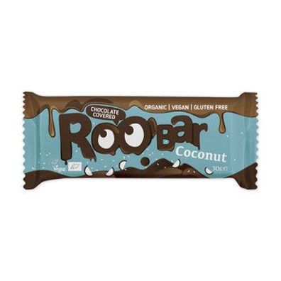 ROO´BAR 6x Roobar Kokosnuss mit Schokoladenüberzug, 30g, glutenfrei 30g