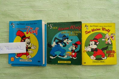 Pestalozzi PV Walt Disney Micky Maus Buch 60/70.. Jahre Der kleine Wolf Zauberflöte