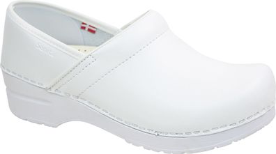 Sanita Offener Clog Original-Prof. Pu White