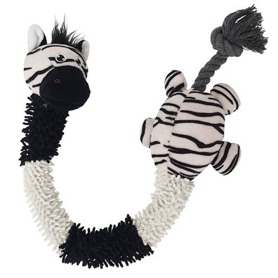 Plüsch Zebra mit Seil 61 cm