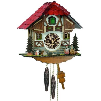 Trenkle - 1513 - Chalet-Kuckucksuhr - 1-Tag-Kettenzugwerk - Kuckuck Classic