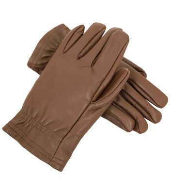 Lederjacken24 - Herren Lederhandschuhe Kuhleder dunkel cognac