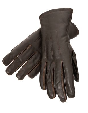 Lederjacken24 - Damen Lederhandschuhe Kuhleder dunkelbraun