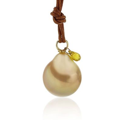 Luna-Pearls - 204.1408 - Anhänger - Damen - 750 Gelbgold