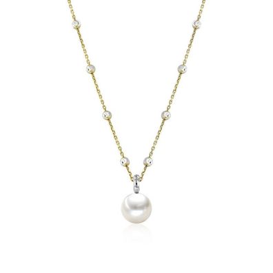 Luna-Pearls - 216.0886 - Collier - Damen - 925er Silber gelbvergoldet