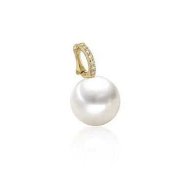 Luna-Pearls - 202.1628 - Anhänger - Damen - 750 Gelbgold - Brill. H-SI 0.03ct