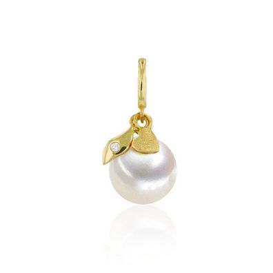 Luna-Pearls - 202.1618 - Anhänger - Damen - 750 Gelbgold - Brill. H-SI 0.01ct