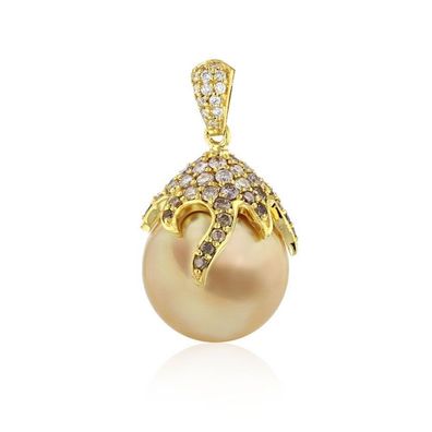 Luna-Pearls - 202.1613 - Anhänger - Damen - 750 Gelbgold - Diam. 1.02ct