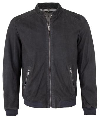 Deercraft - Herren Lederjacke Lammnubuk Blouson navy