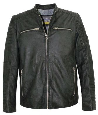 Redpoint - Herren Lederjacke Lammleder schwarz