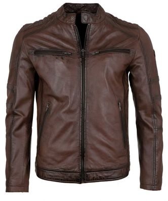 Lederjacken24 - Herren Lederjacke Lammnappa braun