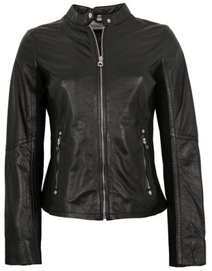 Gipsy by Mauritius - Damen Lederjacke Lammnappa schwarz