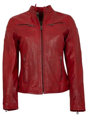 Gipsy - Damen Lederjacke Lammnappa rot