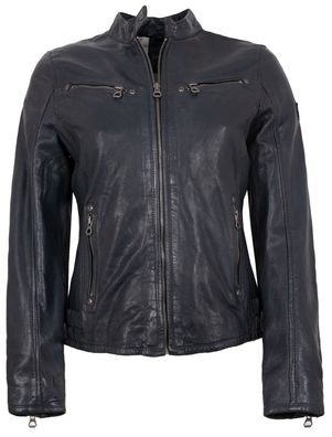 Gipsy - Damen Lederjacke Lammnappa navy