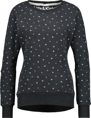 Alife & Kickin Damen Sweatshirt DarlaAK B Crewneck Moonless Melange