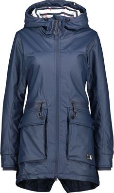 Alife & Kickin Damen Regenjacke AudreyAK A Raincoat Marine