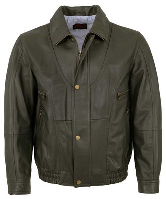 MADDOX - Herren Lederjacke Blouson Lammnappa granit