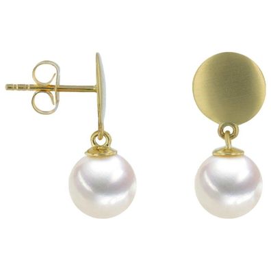 Luna-Pearls - 311.2110 - Ohrstecker - Damen - 14K Gelbgold