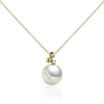 Luna-Pearls - 202.1672 - Anhänger - Damen - 14K Gelb- und Weißgold