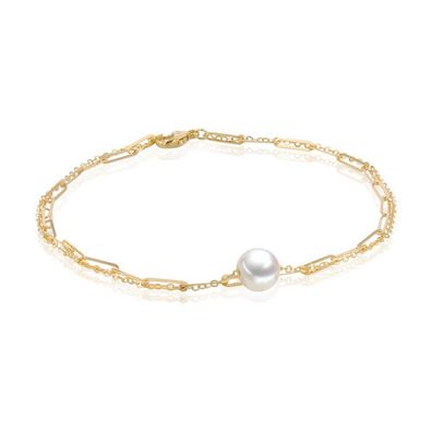 Luna-Pearls - 104.0652 - Armband - Damen - 18K Gelbgold - 18 cm