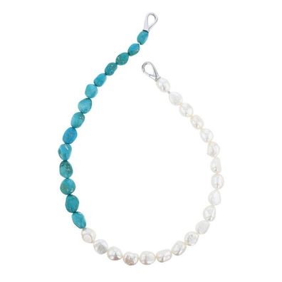 Luna-Pearls - 216.0968 - Collier - Damen - 925er Silber - Türkis - 45 cm