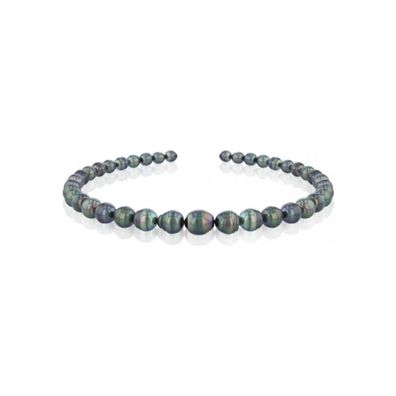 Luna-Pearls - 504.3888 - Zuchtperlenstrang - Tahiti-Zuchtperle 8-11 mm