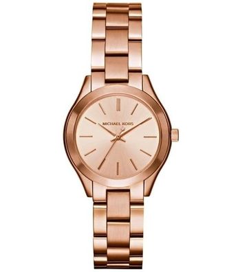 Michael Kors Slim Runway Mini MK3513 Rosegold Damenuhr 33mm NEU