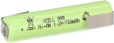 XCell Akku Micro AAA 1,2V / 700mAh X700AAAI Industrial Z-Lötfahne