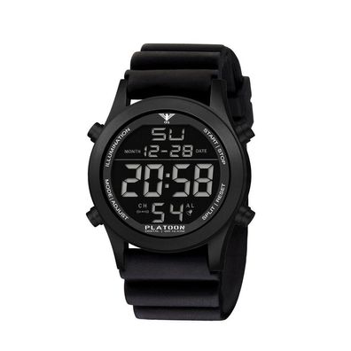 KHS - KHS. PLABSD. DB - Armbanduhr - Platoon Black Steel Digital - Herren