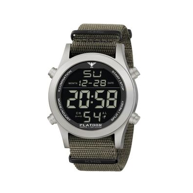 KHS - KHS. PLASD. NSGO - Armbanduhr - Platoon Steel Digital - Herren