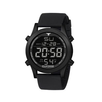 KHS - KHS. PLABSD. SB - Armbanduhr - Platoon Black Steel Digital - Herren