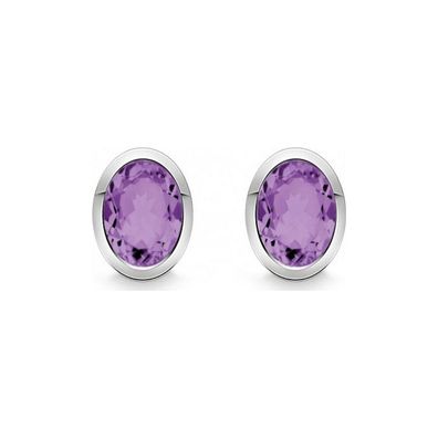 QUINN - Ohrstecker (Paar) - Colors - Silber - Edelstein - Amethyst - 36819933