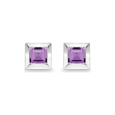 QUINN - Ohrstecker (Paar) - Colors - Silber - Edelstein - Amethyst - 36821933