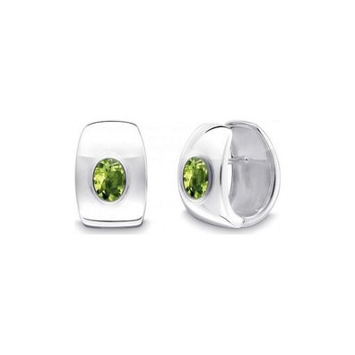 QUINN - Creolen (Paar) - Damen - Silber 925 - Edelstein - Peridot - 36864947