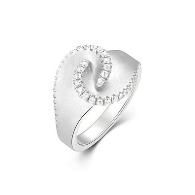 Quinn - 6217526 - Ring - Damen - Weißgold 585 - Weite 56