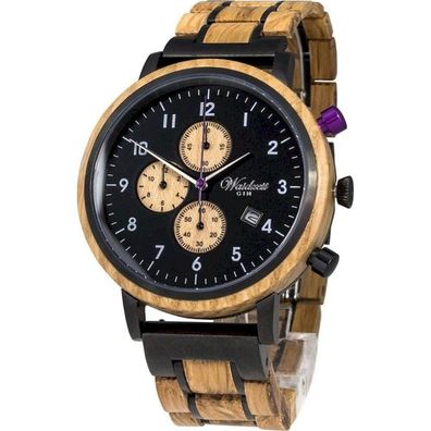 Waidzeit - Armbanduhr - Herren - Chronograph Gin BlackBerry - GT01W