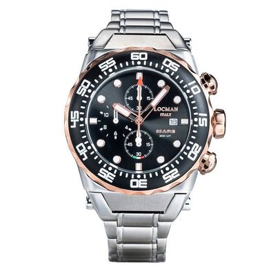 Locman - 0560M01R-0RBKRGB0 - Armbanduhr - Herren - Quarz - Mare 300MT Chrono