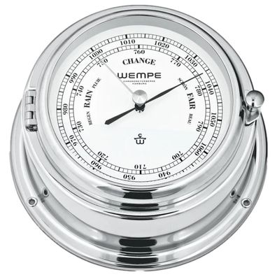 Wempe - CW360002 - Barometer - 150mm - Messing verchromt - BREMEN II