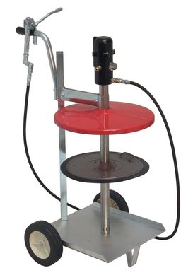 Mato mobile Druckluftpumpe Druckluft Fettpresse für 25kg Eimer mit 6,5m Schlauch