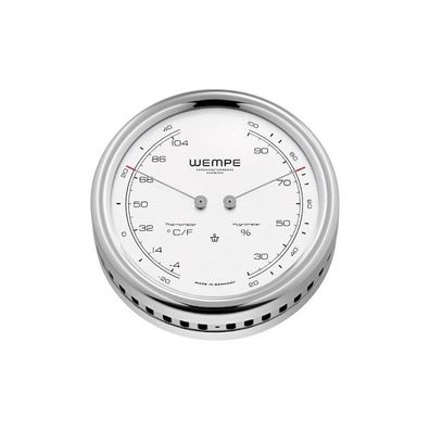 Wempe - CW250015 - Thermo-/Hygrometer - 100mm - Edelstahl - PILOT V