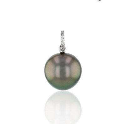 Luna-Pearls - 202.1570 - Anhänger - Tahiti-Zuchtperle 12-13mm - 750 Weißgold