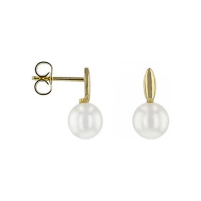 Luna-Pearls - 311.1964 - Ohrstecker - 585 Gelbgold - Süßwasser-Zuchtperle 6.5-7 mm