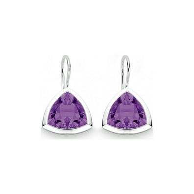 Quinn - Silberohrhänger mit Amethyst - 035499933