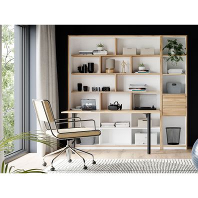 Jugendzimmer Simon 22 Weiß 2-teilig Regal Wandregal Studentenzimmer