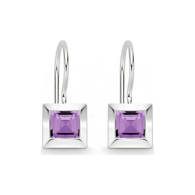 Quinn - Silberohrhänger mit Amethyst - 035810933