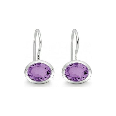 Quinn - Silberohrhänger mit Amethyst - 035811933