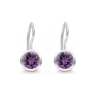 Quinn - Silberohrhänger mit Amethyst - 035809933