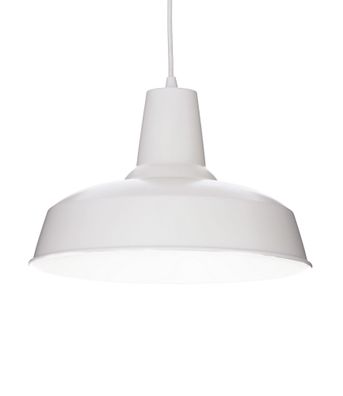 Ideal Lux MOBY SP1 Pendelleuchte mit E27 Fassung Struktur Weiß industrielles Design