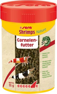 Sera Shrimps Nature 100ml Futter für Garnelen Garnelenfutter